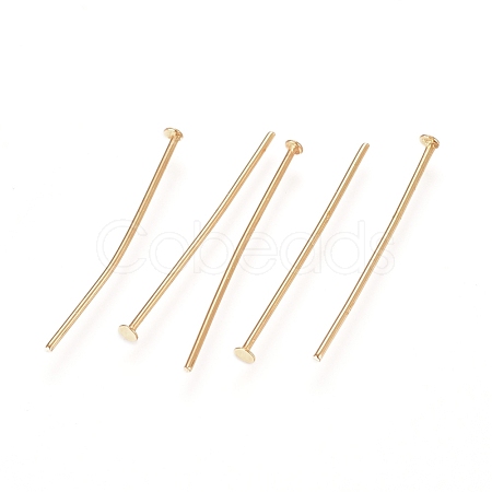 304 Stainless Steel Flat Head Pins X-STAS-L238-006F-G-1