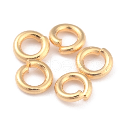Rack Plating Brass Open Jump Rings KK-O139-18M-G-1