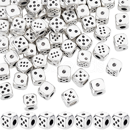 60Pcs Tibetan Style Alloy Beads TIBEB-SC0001-62A-1