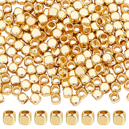 200Pcs Brass Beads KK-BBC0012-05-1