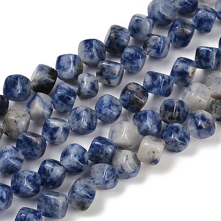 Natural Blue Spot Jasper Beads Strands G-A257-A15-01-1