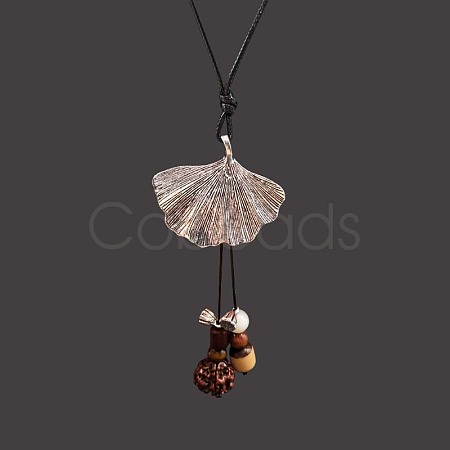 Alloy & Resin & Wood & Walnut Pendant Necklaces for Women FS-WGF26A9-04-1