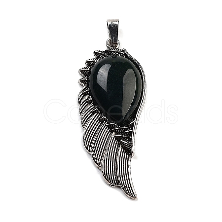 Natural Indian Agate Big Pendants G-G112-02AS-10-1