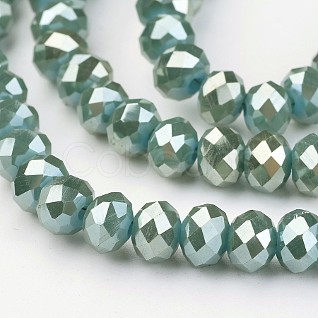 Electroplate Glass Beads Strands EGLA-P018-6mm-FR-C02-1