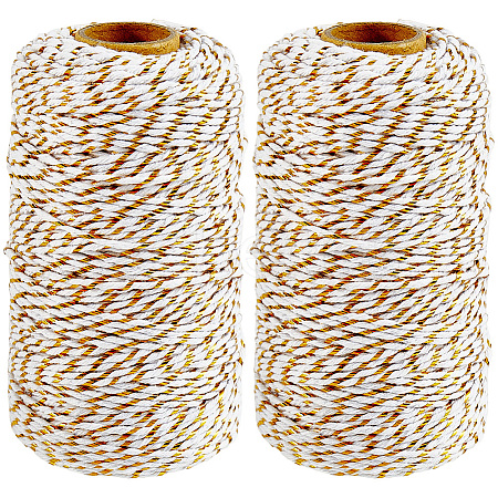 2 Rolls Macrame 2-Ply Cotton Braided Thread MAKN-CY0001-01A-1