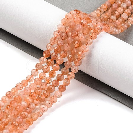 Natural Sunstone Beads Strands G-F770-C01-04-1