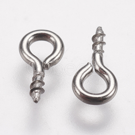 Tarnish Resistant 304 Stainless Steel Screw Eye Pin Peg Bails STAS-I097-077D-1