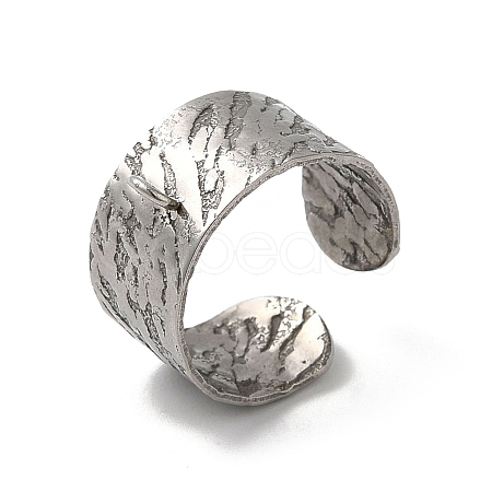 Tarnish Resistant 304 Stainless Steel Cuff Ring Settings STAS-E202-01P-1