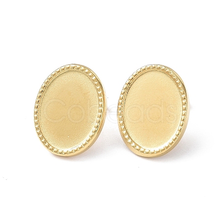 Ion Plating(IP) 304 Stainless Steel Stud Earring Finding EJEW-I285-31G-1
