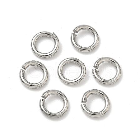 Tarnish Resistant 304 Stainless Steel Open Jump Rings X-STAS-R065-42-1