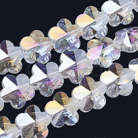 Electroplate Glass Beads EGLA-Q091-14mm-C19-1