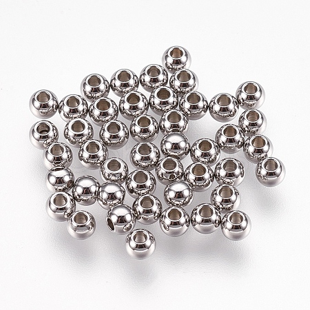 DanLingJewelry 304 Stainless Steel Spacer Beads STAS-DL0001-03B-1