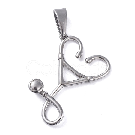 Tarnish Resistant 304 Stainless Steel Pendants STAS-I127-091P-1