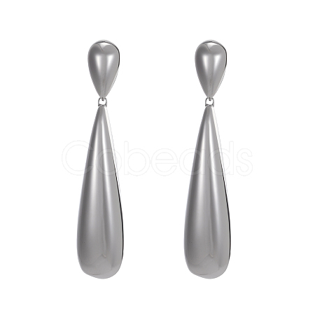 304 Stainless Steel Stud Dangle Earrings STAS-OY010-64P-1