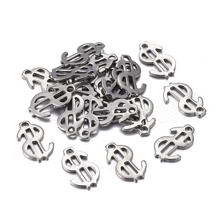 Non-Tarnish 201 Stainless Steel Charms STAS-F255-038P-1