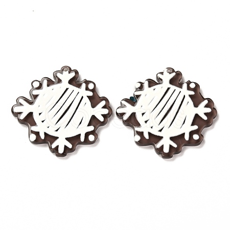 Christmas Themed Acrylic Pendants MACR-P021-A05-1