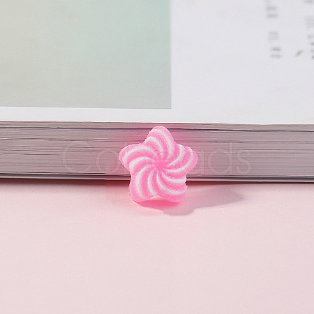 Opaque Resin Imitation Candy Cabochons RESI-H034-46C-1