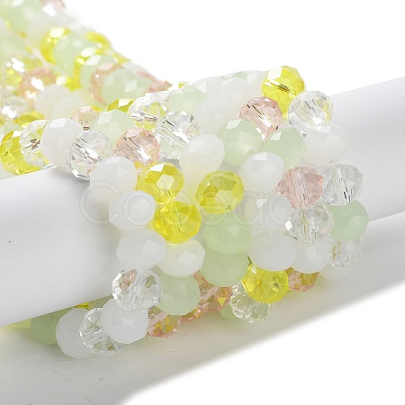 Glass Beads Strands EGLA-A034-M8mm-45-1