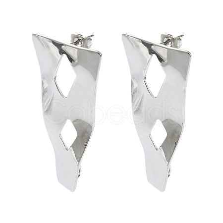 Non-Tarnish 304 Stainless Steel Stud Earring Findings STAS-L024-005P-02-1