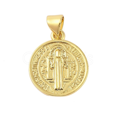 Rack Plating Brass Pendants KK-S380-34G-01-1