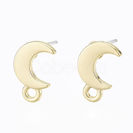Alloy Stud Earring Findings X-PALLOY-T064-77LG-RS-1