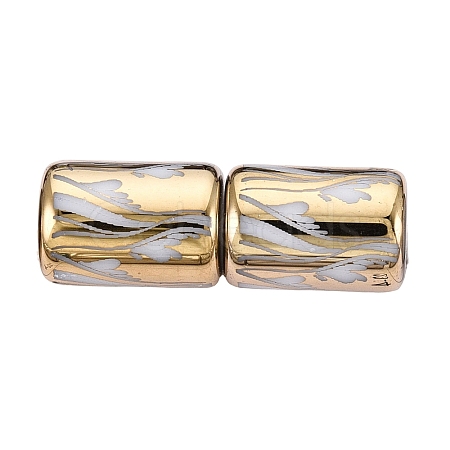 Electroplate Glass Beads EGLA-Q137-01A-M02-1
