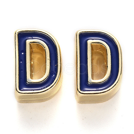Rack Plating Alloy Enamel Beads ENAM-S122-033D-NR-1