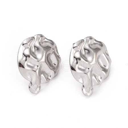 Non-Tarnish 304 Stainless Steel Stud Earring Finding STAS-C059-09P-1