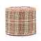 Polyester Imitation Linen Ribbon, Linen Wired Edge Ribbon, Tartan Pattern, for DIY Crafts, Christmas, Wedding, Home Decoration, Tan, 2-3/8 inch(60mm), 5m/roll(5.5 yards/roll)