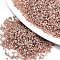 11/0 Grade A Baking Paint Glass Seed Beads, Cylinder, Uniform Seed Bead Size, Opaque Colours Luster, Dark Salmon, about 1.5x1mm, Hole: 0.5mm, about 20000pcs/bag