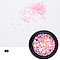 Nail Art Decoration Accessories, with Imitation Jelly Resin Rhinestones and Brass Cabochons, Butterfly & Tube & Starfish & Half Round, Pink, 4.5x4.5x1.5mm & 3x3x0.5mm & 8x0.5mm & 3x1mm, 150pcs/box