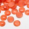 Cat Eye Cabochons, Half Round, Coral, 7x2.5mm