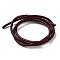 Braided Leather Cord, Coconut Brown, 3mm, 50yards/bundle