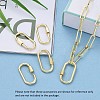 Brass Screw Carabiner Lock Charms ZIRC-E164-12G-7