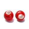 Bright Glazed Porcelain Beads PORC-D300-A15-3
