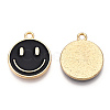 Light Gold Tone Alloy Enamel Pendants ENAM-N056-197F-1