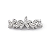 Brass Micro Pave Cubic Zirconia Spacer Beads KK-K371-47A-P-1