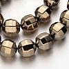 Electroplate Non-magnetic Synthetic Hematite Bead Strands G-F300-30-06-1