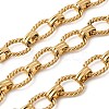 304 Stainless Steel Twist Oval Link Chains CHS-Z007-10G-02-1