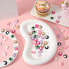 48 Pairs 8 Styles Cute Opaque Resin Cabochons RESI-SC0003-08-4