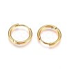 304 Stainless Steel Huggie Hoop Earrings EJEW-G272-02-12mm-G-2