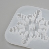 Christmas DIY Snowflake Silicone Pendant Molds DIY-P006-31-4