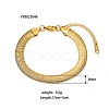 Simple 304 Stainless Steel Snake Chain Bracelets PM6439-12-1