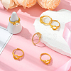 6Pcs Adjustable Brass Finger Rings Components KK-BBC0021-27-4