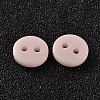 2-Hole Flat Round Resin Sewing Buttons for Costume Design BUTT-E119-20L-16-2