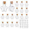 40Pcs 2 Style Glass Bottles AJEW-SC0001-31-1
