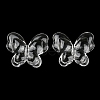 Transparent Acrylic Pendants TACR-D014-01B-2