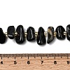 Natural Black Tourmaline Beads Strands G-L649-A03-01-5