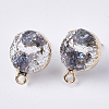 Druzy Resin Stud Earring Loops RESI-S383-028A-2