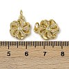 Brass Micro Pave Cubic Zirconia Pendants KK-I358-063G-H-3